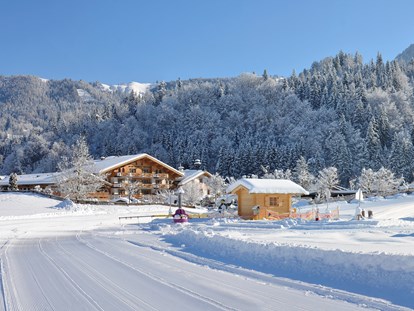 Familienhotel - Pools: Schwimmteich - Österreich - Das Schnee - Abenteuerland direkt vor dem Haus - Familotel Landgut Furtherwirt