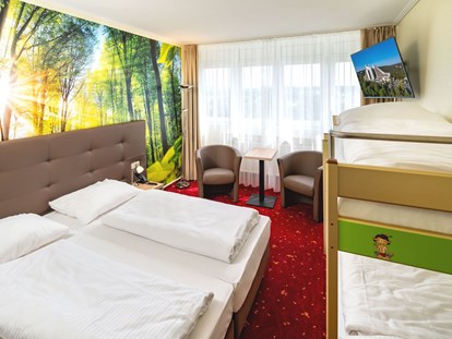 Familienhotel - Einzelzimmer mit Kinderbett - Thüringen - Classic Zimmer mit Doppelstockbett - AHORN Panorama Hotel Oberhof