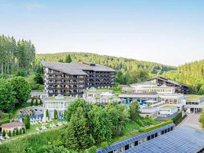 Familienhotel - Garten - Baden-Württemberg - Das Ferienhotel Vier Jahreszeiten am Schluchsee liegt auf knapp 1.000 Meter Höhe, herrlich ruhig mit einem Panoramablick auf die traumhafte Schwarzwaldnatur, umgeben von idyllischen Tälern und Hügeln.
 - Vier Jahreszeiten am Schluchsee