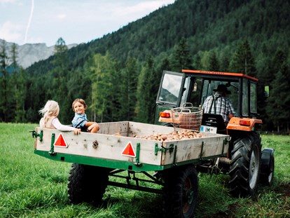 Familienhotel - Garten - Tirol - Traktorfahrt - Der Stern - Das nachhaltige Familienhotel seit 1509