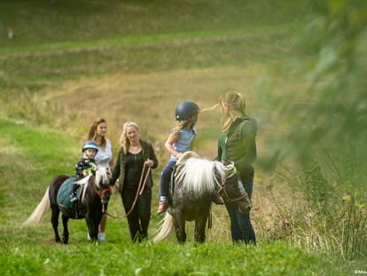 Familienhotel - Babybetreuung - Sachsen - Einfach mal mit einem Pony wandern gehen... - Elldus Resort - Familotel Erzgebirge