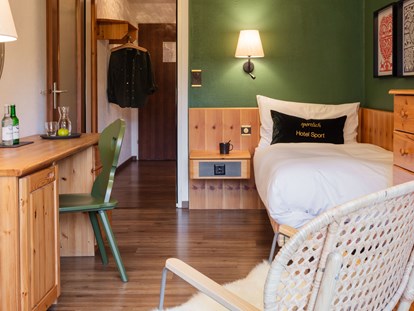 Familienhotel - Suiten mit extra Kinderzimmer - Schweiz - Einzelzimmer - Hotel Sport Klosters