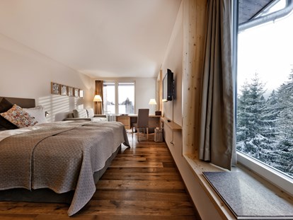 Familienhotel - Wellnessbereich - Schweiz - Doppelzimmer Tgiasa da Lenn - Valbella Resort