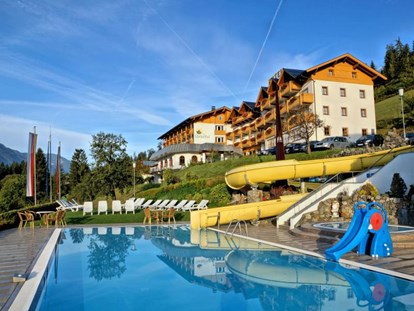 Familienhotel - Umgebungsschwerpunkt: Fluss - Kärnten - Hotel Glocknerhof, Berg im Drautal mit Außenpool: https://www.glocknerhof.at/hotel-glocknerhof-kaernten.html - Hotel Glocknerhof
