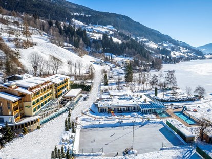 Familienhotel - Pools: Außenpool nicht beheizt - Kärnten - Brennseehof Anlage Winter - Familien- & Sportresort Brennseehof
