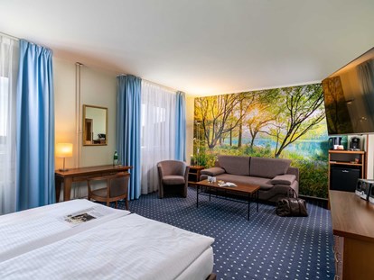 Familienhotel - Suiten mit extra Kinderzimmer - Brandenburg - Panorama Studio Seeseite - AHORN Seehotel Templin
