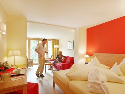 Familienhotel - Umgebungsschwerpunkt: Therme - Landskron - Komfortdoppelzimmer Hotel Eschenhof - Ortners Eschenhof - Alpine Slowness