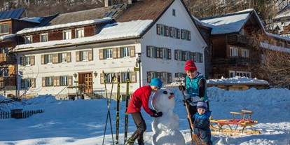 Familienhotel - Verpflegung: Halbpension - Vorarlberg - Schneespaß für die ganze Familie. - Sonne Bezau Familotel Bregenzerwald