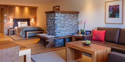 Familienhotel - Pools: Innenpool - Fiss - Lodge Zimmer Twin im Interalpen - Interalpen-Hotel Tyrol