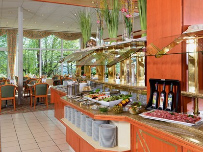 Familienhotel - Pools: Außenpool beheizt - Bayern - Restaurant Frankenland - Hotel Sonnenhügel Familotel Rhön