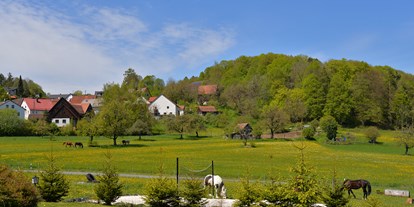 Familienhotel - Pools: Außenpool nicht beheizt - Bayern - Pferde inmitten traumhafter Landschaft - Der Eibtaler Hof -  Kinderhotel Bio&Erlebnisbauernhof
