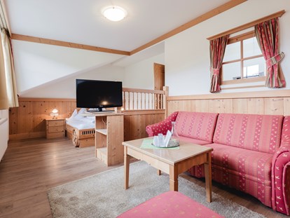 Familienhotel - Umgebungsschwerpunkt: Berg - Roßleithen - Suite im Juchee 50m² - Dilly - Das Nationalpark Resort