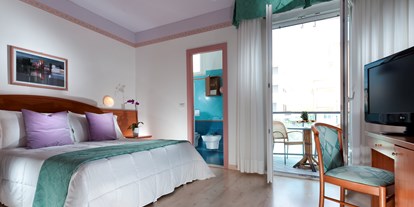 Familienhotel - Garten - Pesaro - Zimmer mit Doppelbett - Hotel Lungomare