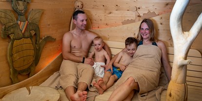 Familienhotel - Garten - Sachsen - Fips-Spa mit Kindersauna - außerdem steht ein separater Erwachsenenbereich mit Saunenwelten zur Verfügung. - Elldus Resort - Familotel Erzgebirge