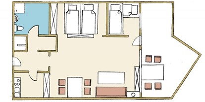Familienhotel - Verpflegung: All-inclusive - Braunlage - Grundriss Apartment Typ B - Panoramic Hotel - Ihr Familien-Apartmenthotel