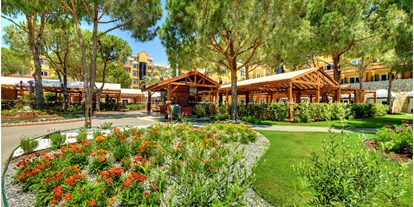 Familienhotel - Umgebungsschwerpunkt: Fluss - Türkei - Restaurant Eingangsbereich - ROBINSON Club Nobilis