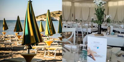 Familienhotel - Umgebungsschwerpunkt: Meer - Apulien - Strand / Restaurant - Gattarella Resort
