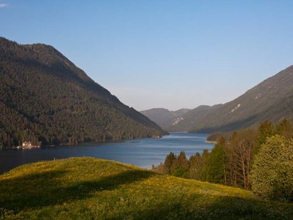 Familienhotel - Umgebungsschwerpunkt: See - Kärnten - Blick auf den See - Familienhotel Kreuzwirt