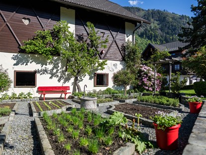 Familienhotel - Pools: Außenpool beheizt - Faak am See - Bio-Garten - Familiengut Hotel Burgstaller