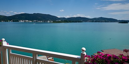 Familienhotel - Umgebungsschwerpunkt: See - Kärnten - Vom Balkon aus über den schönen See schauen. - Hotel Seewirt