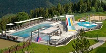 Familienhotel - Schwimmkurse im Hotel - Österreich - Außenpool-Ansicht - Die Seitenalm