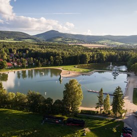 Kinderhotel: Übersicht Trixi Ferienpark ZIttauer Gebirge - Waldstrand-Hotel Großschönau