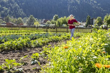Kinderhotel: Obst und Gemüse aus dem eigenen Garten - Familiengut Hotel Burgstaller