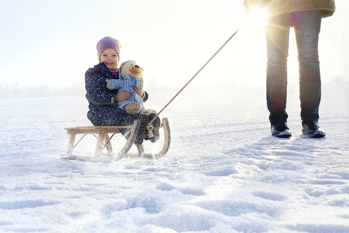 Winterzauber bei Bauer Martin am Ostsee-Ferienhof Bendfeldt - Kinderhotel.Info