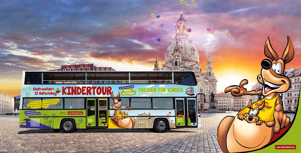 Erlebnistour durch Dresden: mit Sydney dem Stadtkänguru - Kinderhotel.Info