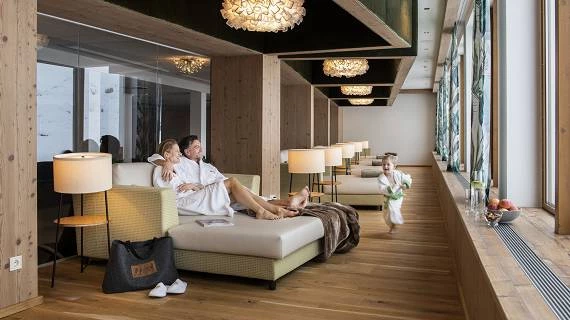 Wellnessbereich im Hotel Alpenhof in Tux