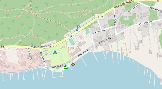 Kinderhotel auf Satellitenbild