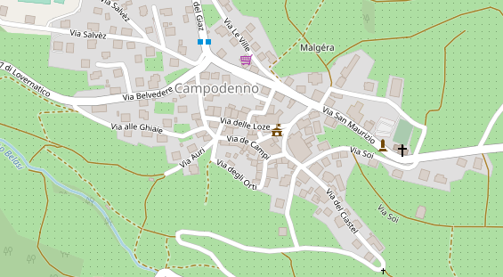 Kinderhotel auf Satellitenbild