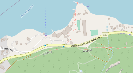 Kinderhotel auf Satellitenbild