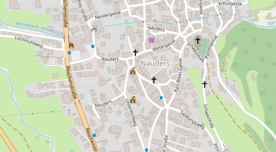 Kinderhotel auf Satellitenbild