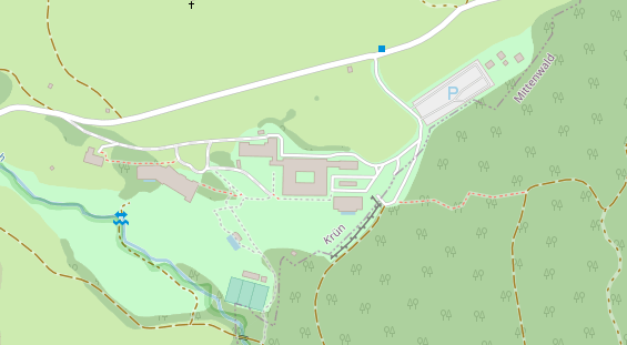 Kinderhotel auf Satellitenbild