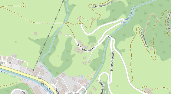 Kinderhotel auf Satellitenbild