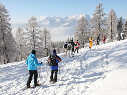 Familienhotel - Skikurs direkt beim Hotel - Höhe - Bad Kleinkirchheimer Schneeschuhwanderungen - Familien- & Sporthotel Kärntnerhof