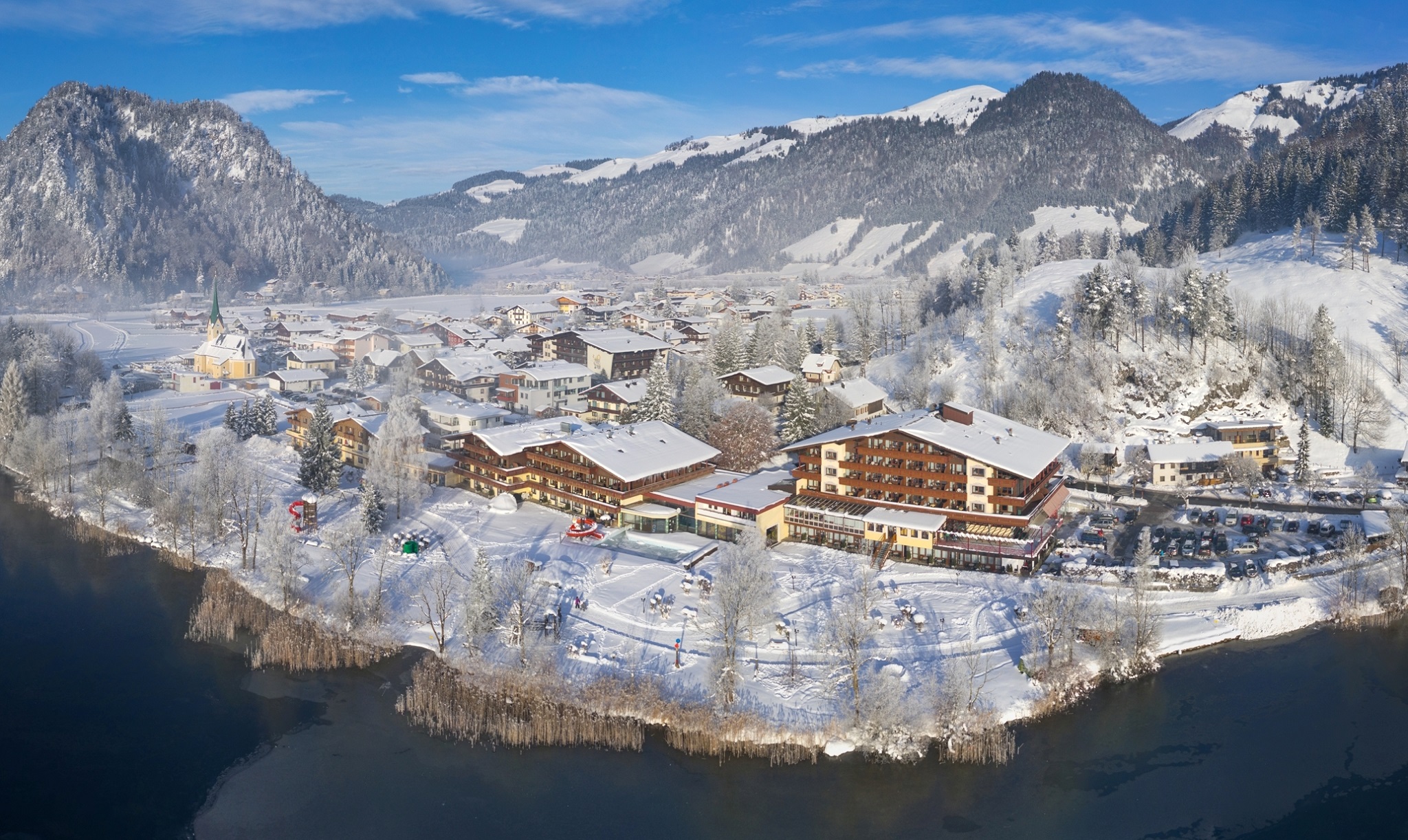 Kinderhotel - Winterpanorama Ferienclub Bellevue am Walchsee - Ferienclub Bellevue am Walchsee