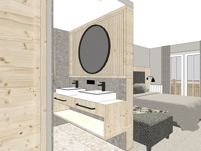 Familienhotel - Umgebungsschwerpunkt: Stadt - Einöden - Ab Juni 2024 renoviertes Zimmer im Haupthaus - Familienresort Reslwirt