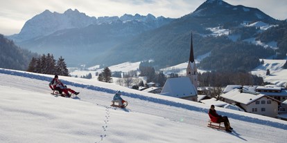 Familienhotel - Pools: Außenpool nicht beheizt - St. Johann in Tirol - Rodelspaß auf 3 Naturrodelbahnen - Hotel Seehof