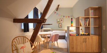 Familienhotel - Reitkurse - Kinderzimmer im Schweinehaus als Wohnbeispiel - Familotel Landhaus Averbeck
