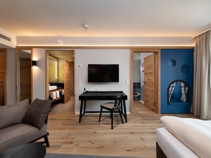 Familienhotel - Umgebungsschwerpunkt: Berg - Family Suite Premium mit Kuschelnest - Familotel Schreinerhof