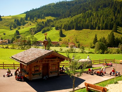 Familienhotel - Sauna - Großer Abenteuerspielplatz mit jeder Menge Platz zum Toben - Familienhotel Oberkarteis