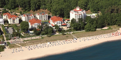 Familienhotel - Spielplatz - Luftbild Hotelanlage - Travel Charme Strandhotel Bansin