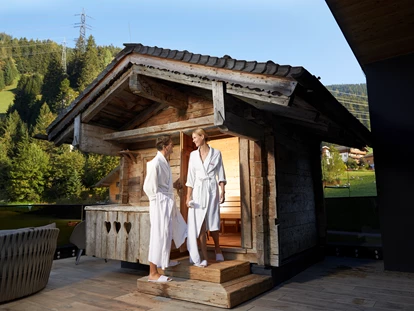 Familienhotel - Sauna - Medraz - Die Almhof Sauna - ideal zum Relaxen - Almhof Family Resort & SPA