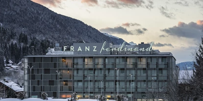 Familienhotel - Kletterwand - Radl (Trebesing) - Außenansicht Winter - Arena Franz Ferdinand Nassfeld