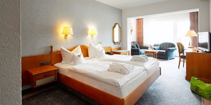 Familienhotel - Umgebungsschwerpunkt: am Land - Hessen Nord - Zimmerbeispiel Deluxe-Doppelzimmer - Göbel's Landhotel