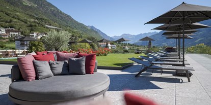 Familienhotel - Südtirol - Sky-Sonnenterrasse im 5. Stock - Feldhof DolceVita Resort