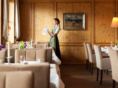 Familienhotel - Babyphone - Tiroler Oberland - Hotelrestaurant - Schlosshotel Fiss