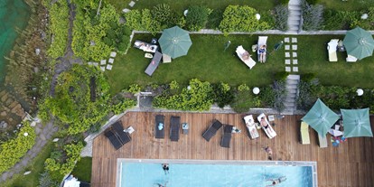 Familienhotel - Pools: Außenpool beheizt - Königsleiten - Der feine Garten von Oben - Naturhotel Kitzspitz